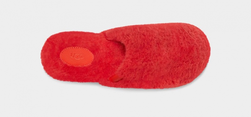 Ugg Fuzz Sugar Clog Tofflor Dam Röda | Sverige-25097