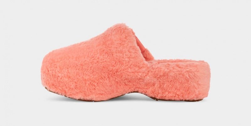 Ugg Fuzz Sugar Clog Tofflor Dam Rosa | Sverige-40651
