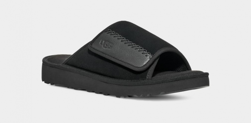 Ugg Goldencoast Badtofflor Sandaler Herr Svarta | Sverige-10923