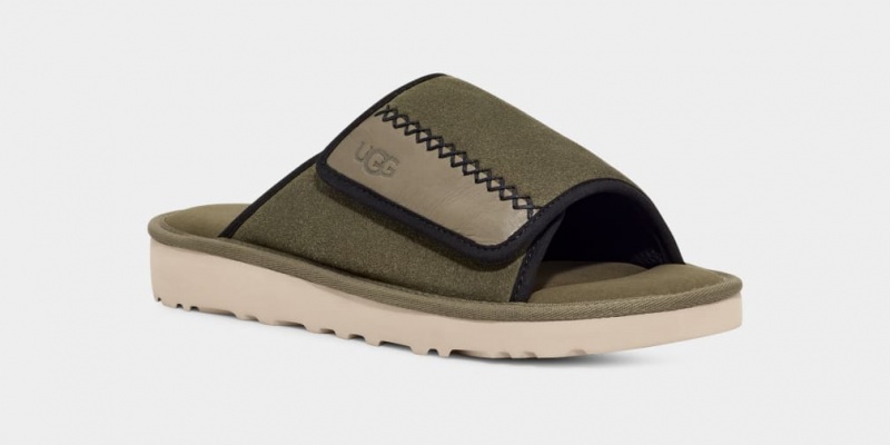 Ugg Goldencoast Badtofflor Sandaler Herr Gröna | Sverige-38729