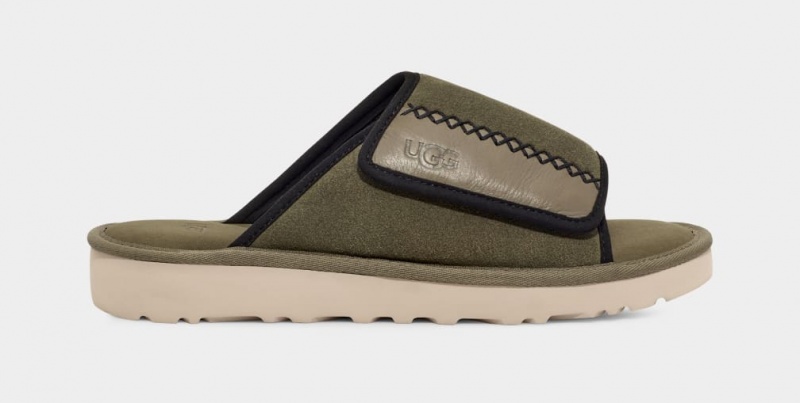 Ugg Goldencoast Badtofflor Sandaler Herr Gröna | Sverige-38729