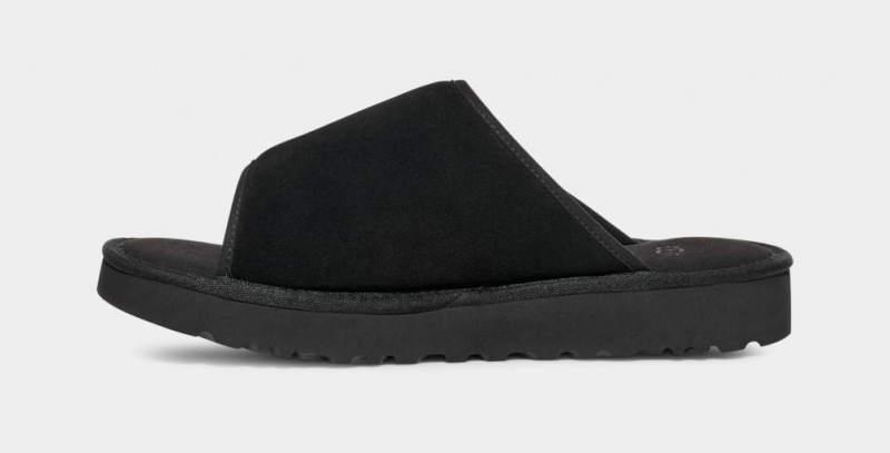Ugg Goldencoast Rem Badtofflor Sandaler Herr Svarta | Sverige-39254