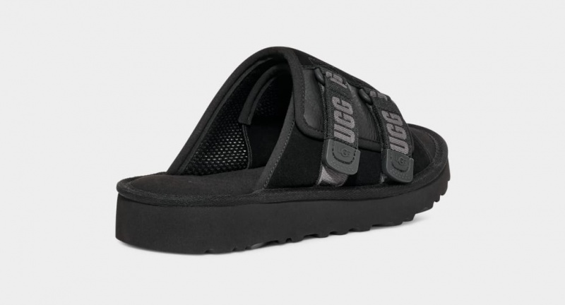 Ugg Goldencoast Rem Badtofflor Sandaler Herr Svarta | Sverige-39254
