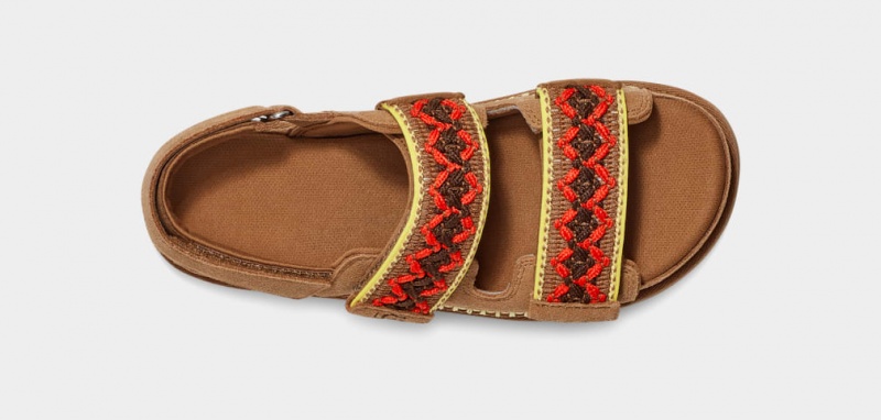 Ugg Goldenstar Heritage Braid Sandaler Dam Bruna | Sverige-57024