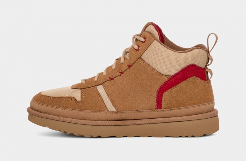Ugg Highland Hi Heritage Sneakers Herr Bruna Bruna Mörkrosa | Sverige-80512