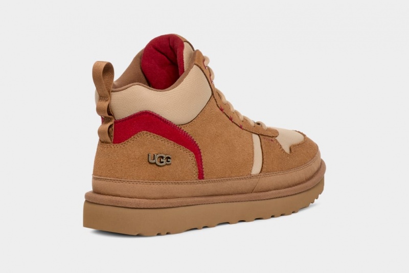 Ugg Highland Hi Heritage Sneakers Herr Bruna Bruna Mörkrosa | Sverige-80512