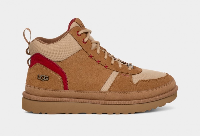 Ugg Highland Hi Heritage Sneakers Herr Bruna Bruna Mörkrosa | Sverige-80512