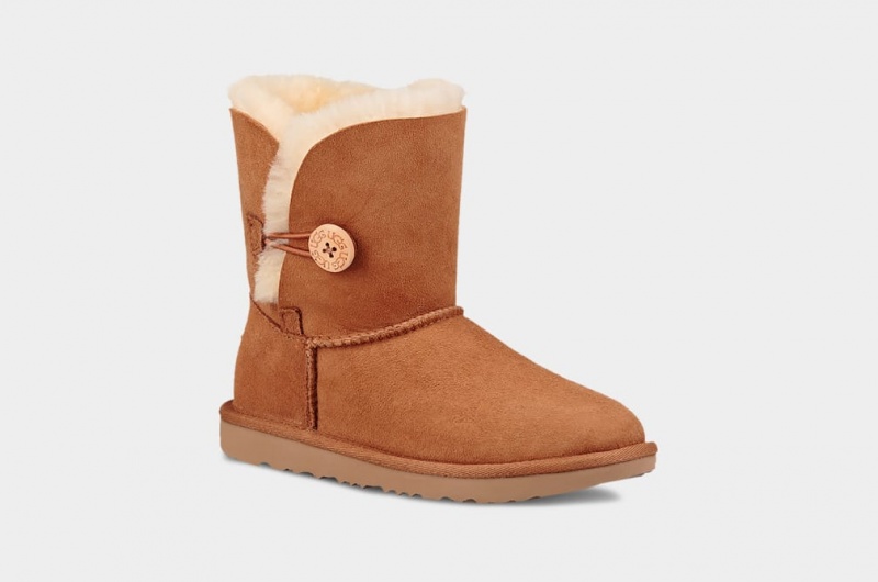 Ugg Korta Bailey Button II Stövlar Barn Bruna | Sverige-92785