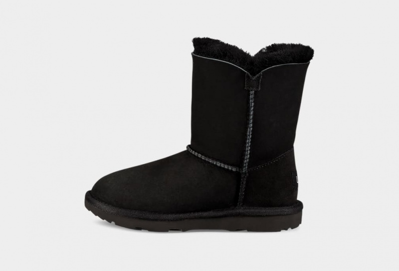 Ugg Korta Bailey Button II Stövlar Barn Svarta | Sverige-31582