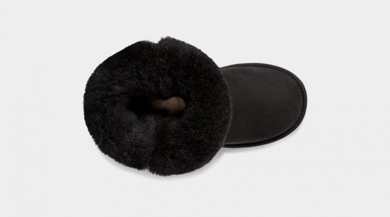 Ugg Korta Bailey Button II Stövlar Barn Svarta | Sverige-31582