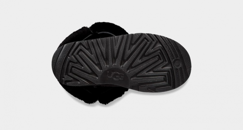 Ugg Korta Bailey Button II Stövlar Barn Svarta | Sverige-31582