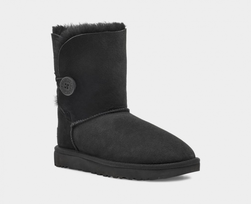 Ugg Korta Bailey Button II Stövlar Dam Svarta | Sverige-61032