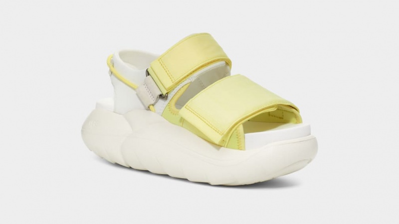 Ugg LA Cloud Rem Flatform Sandaler Dam Citron Ljusgröna | Sverige-42673