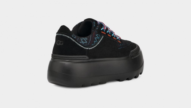 Ugg Marin Mega Spets Heritage Braid Sneakers Dam Svarta | Sverige-09217