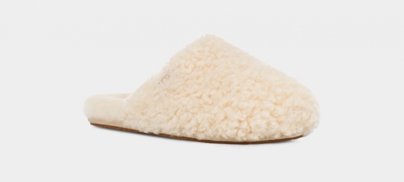 Ugg Maxi Curly Badtofflor Tofflor Dam Beige | Sverige-58726
