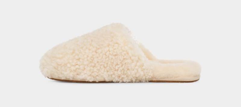 Ugg Maxi Curly Badtofflor Tofflor Dam Beige | Sverige-58726