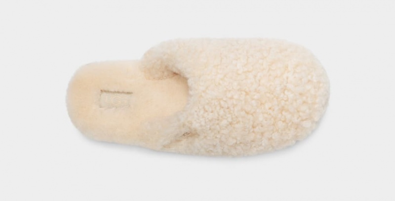 Ugg Maxi Curly Badtofflor Tofflor Dam Beige | Sverige-58726