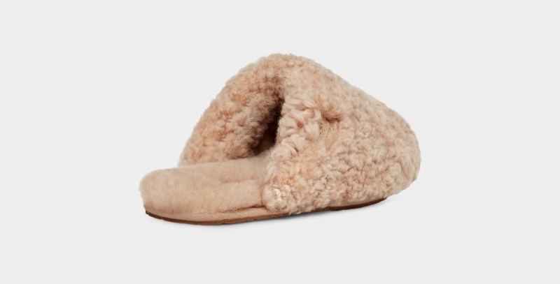 Ugg Maxi Curly Badtofflor Tofflor Dam Bruna | Sverige-93861