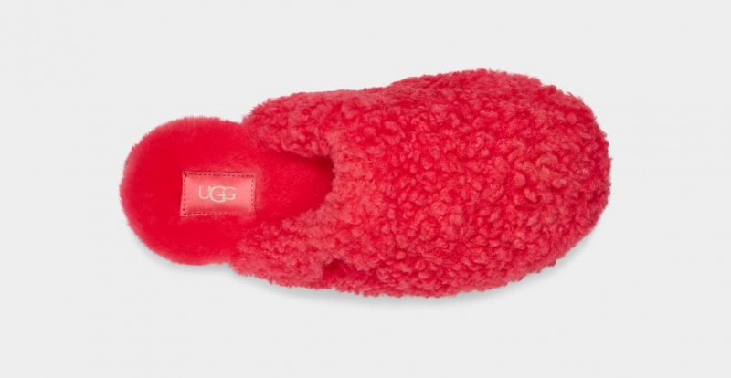Ugg Maxi Curly Badtofflor Tofflor Dam Rosa | Sverige-34065