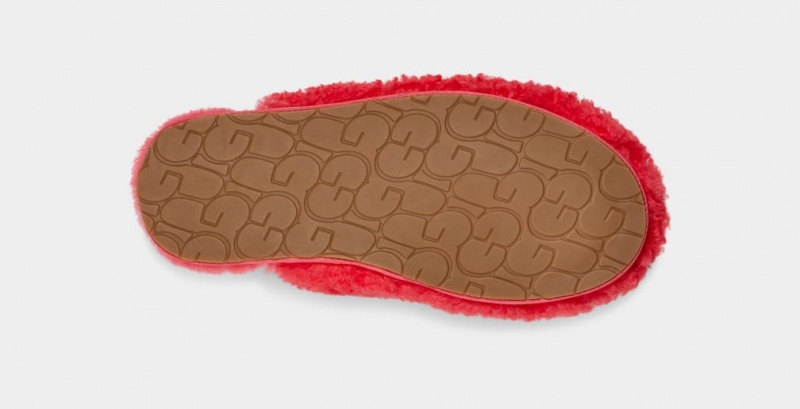 Ugg Maxi Curly Badtofflor Tofflor Dam Rosa | Sverige-34065