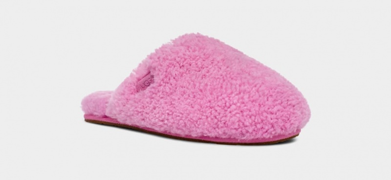 Ugg Maxi Curly Badtofflor Tofflor Dam Rosa | Sverige-31689
