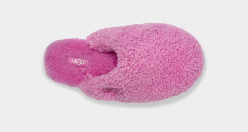 Ugg Maxi Curly Badtofflor Tofflor Dam Rosa | Sverige-31689