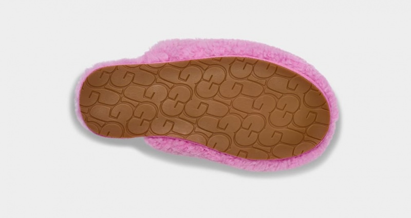 Ugg Maxi Curly Badtofflor Tofflor Dam Rosa | Sverige-31689