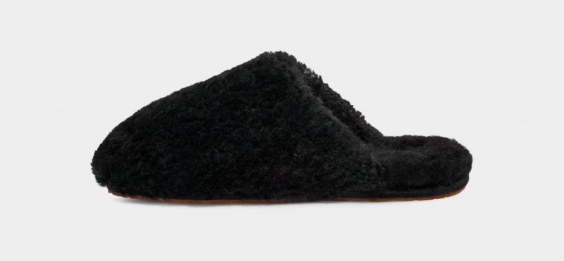 Ugg Maxi Curly Badtofflor Tofflor Dam Svarta | Sverige-51236