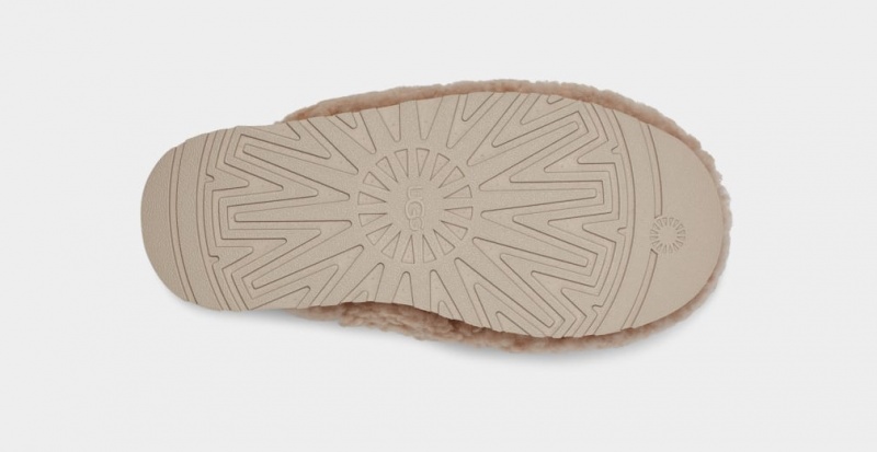 Ugg Maxi Curly Platform Tofflor Dam Bruna | Sverige-02567