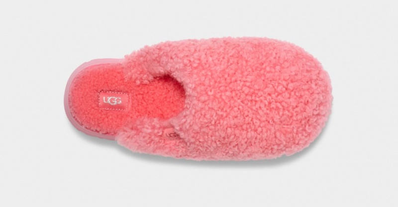 Ugg Maxi Curly Platform Tofflor Dam Rosa | Sverige-63758