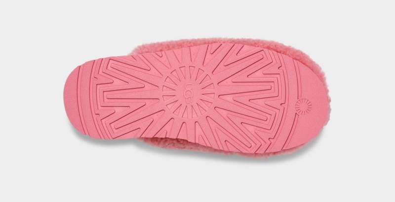 Ugg Maxi Curly Platform Tofflor Dam Rosa | Sverige-63758