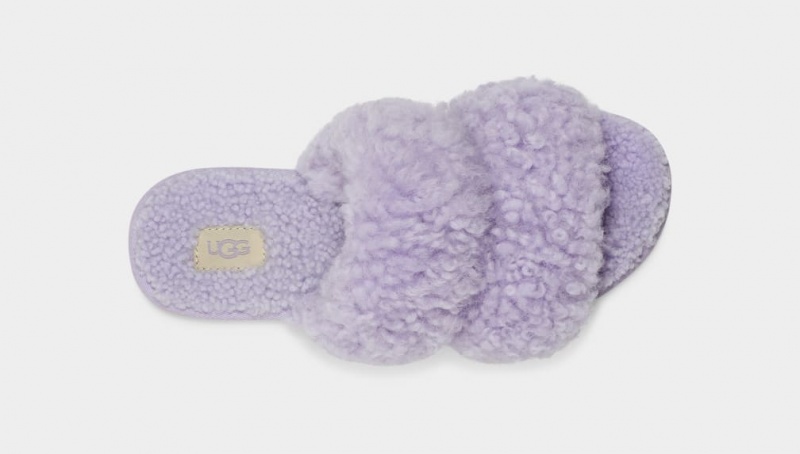 Ugg Maxi Curly Scuffetta Tofflor Dam Olivgröna | Sverige-42185