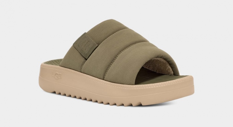Ugg Maxxer Badtofflor Sandaler Herr Gröna | Sverige-79543