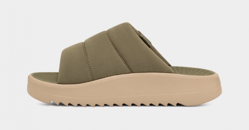 Ugg Maxxer Badtofflor Sandaler Herr Gröna | Sverige-79543