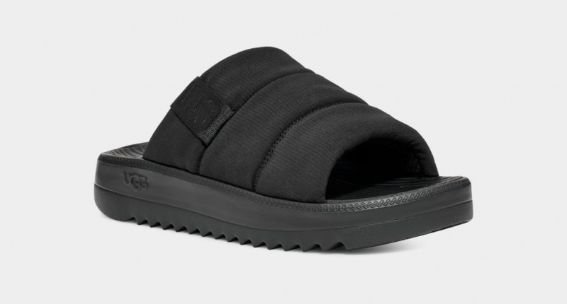 Ugg Maxxer Badtofflor Sandaler Herr Svarta | Sverige-36415