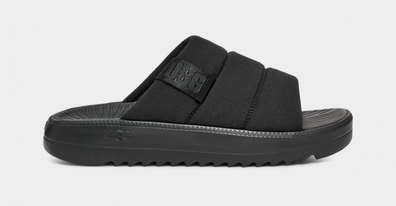 Ugg Maxxer Badtofflor Sandaler Herr Svarta | Sverige-36415