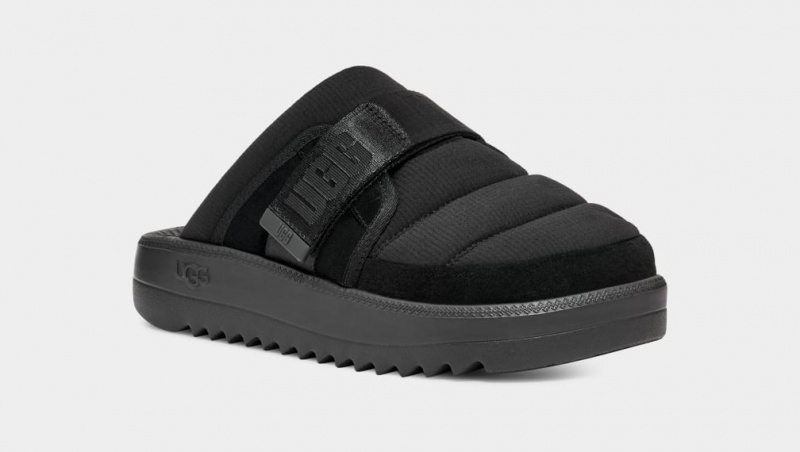 Ugg Maxxer Rem Badtofflor Sandaler Herr Svarta | Sverige-73856
