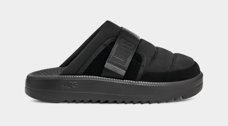 Ugg Maxxer Rem Badtofflor Sandaler Herr Svarta | Sverige-73856