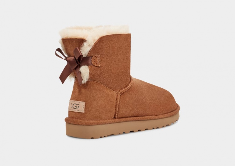 Ugg Mini Bailey Bow II Stövlar Dam Bruna | Sverige-96437
