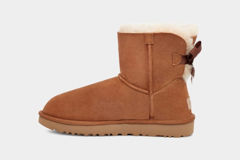 Ugg Mini Bailey Bow II Stövlar Dam Bruna | Sverige-96437
