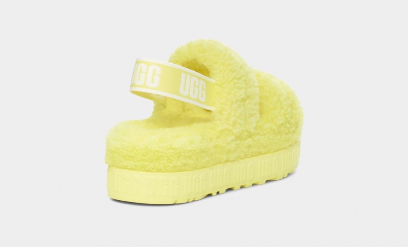 Ugg Oh Fluffita Badtofflor Tofflor Dam Citron Ljusgröna | Sverige-26530