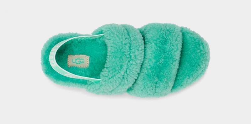 Ugg Oh Fluffita Badtofflor Tofflor Dam Gröna | Sverige-40579