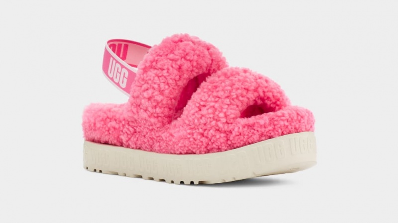 Ugg Oh Fluffita Badtofflor Tofflor Dam Rosa Rosa | Sverige-85479