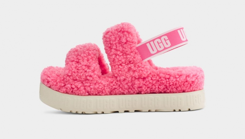 Ugg Oh Fluffita Badtofflor Tofflor Dam Rosa Rosa | Sverige-85479