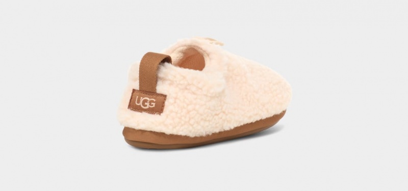 Ugg Plushy Tofflor Barn Beige Bruna | Sverige-59861