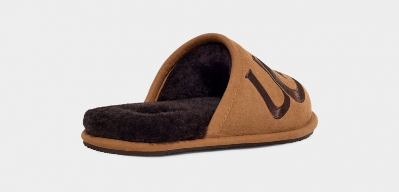 Ugg Scuff Logo II Tofflor Herr Bruna | Sverige-51390