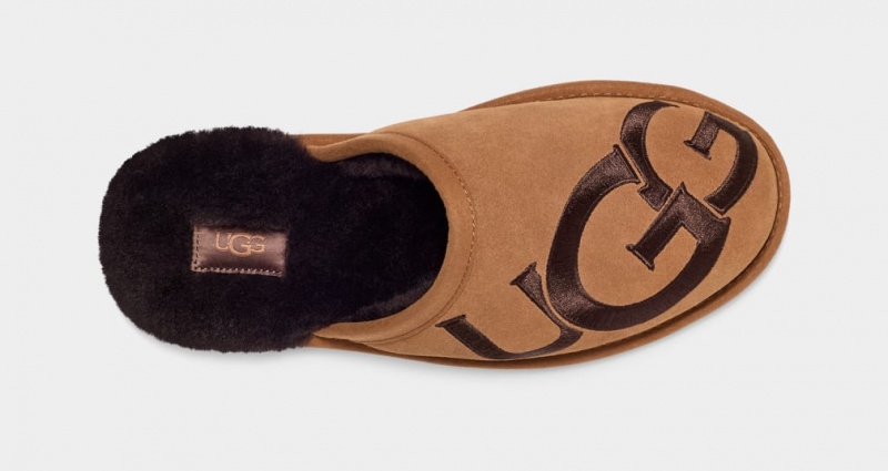 Ugg Scuff Logo II Tofflor Herr Bruna | Sverige-51390