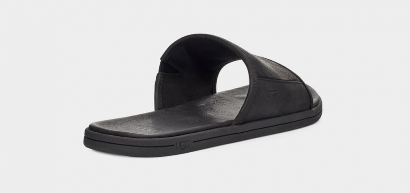 Ugg Seaside Badtofflor Sandaler Herr Svarta | Sverige-51723
