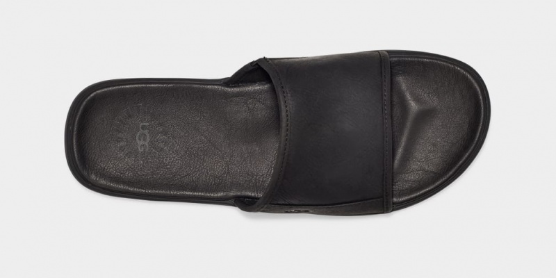 Ugg Seaside Badtofflor Sandaler Herr Svarta | Sverige-51723
