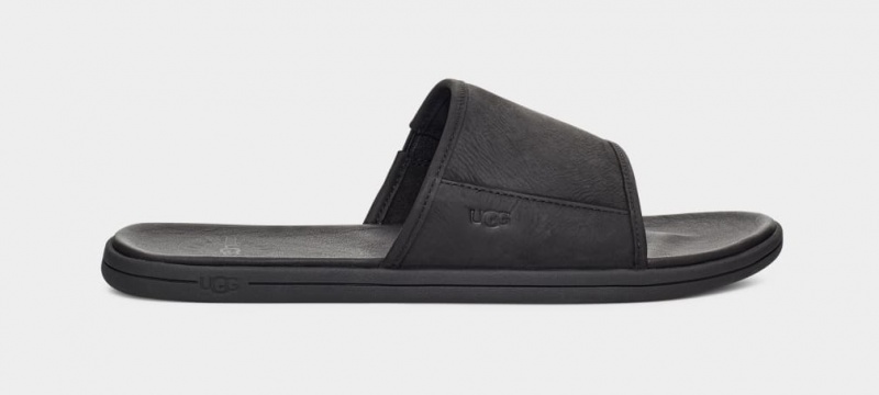Ugg Seaside Badtofflor Sandaler Herr Svarta | Sverige-51723